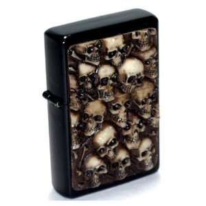  Gothic Wall of Skulls Refillable Butane Torch Lighter 