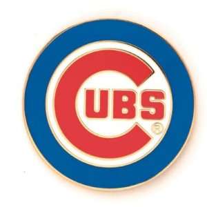  CHICAGO CUBS OFFICIAL LOGO GOLD LAPEL PIN Sports 