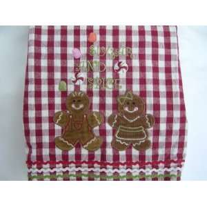  Gingerbread Kitchen Towel Christmas Home Decor ; Sugar and 