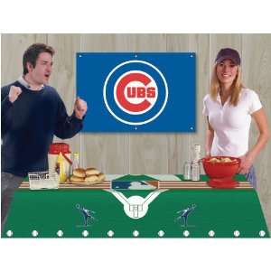  PKCUB CUBS Party Kit Banner Flags MLB