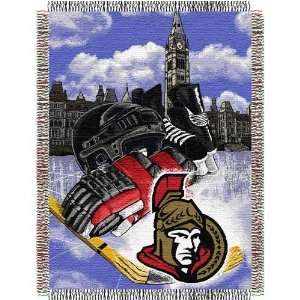 Ottawa Senators NHL Woven Tapestry Throw Blanket (48x60)  