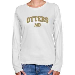 Cal State Monterey Bay Otters Ladies White Logo Arch Long Sleeve 