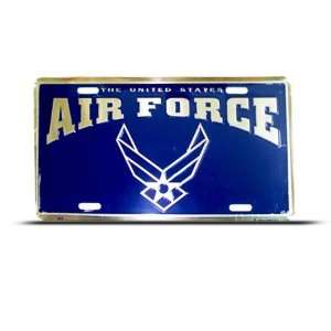  United States Air Force Metal License Plate Wall Sign 