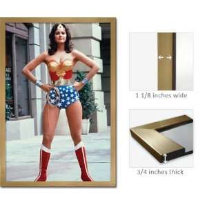  Gold Framed Wonder Woman Poster Linda Carter Tv Show Fr 