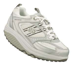SKECHERS Shoes 11814 Silver White New Womens Shape Ups  