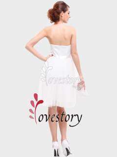 Cream Stunning Beads Strapless Padded Bow NWT Bridesmaid Dress 03194 