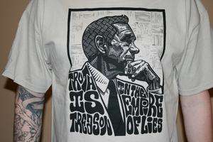 Ron Paul T Shirt 2012 Original LinoCut Art Tee Shirt Truth is Treason 