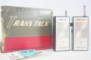 Vintage Trans Talk TW 301 Transistor Tranceiver Radio Set  