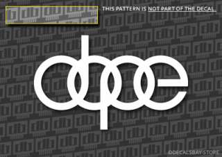 NEW AUDI DOPE vinyl Decals Stickers (5)  