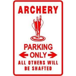  ARCHERY PARKING bow & arrow novelty NEW sign: Home 