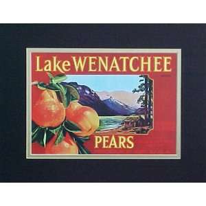  Lake Wenatchee Pears Reproduction Crate Label Picture