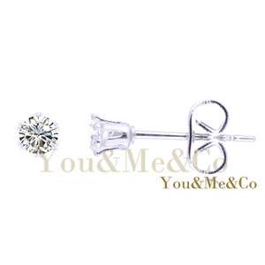 10ct Round Lab   Created White Sapphire Stud Earrings  
