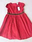 Baby GAP 4 4T NWT Holiday 2007 Brown Red Polka Dot Corduroy Dress JW