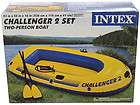 Intex Challenger 2 Person Boat Kit Oar Holders Inflatable Floor 3 Air 