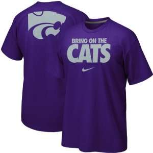   Kansas State Wildcats Campus Roar T shirt   Purple
