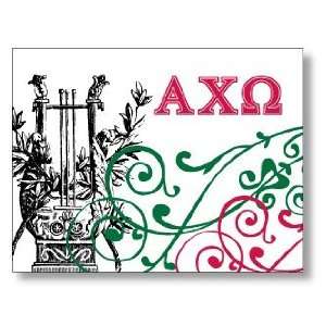  Alpha Chi Omega Vintage Folded Note: Office Products