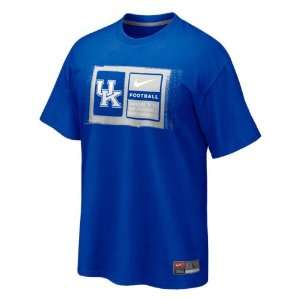  Kentucky Wildcats Royal Nike Football Sideline Team Issue 