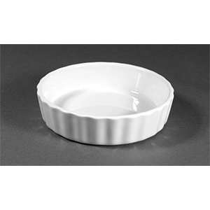   oz. Bright White Round Fluted Creme Brulee Dish 12/CS: Home & Kitchen