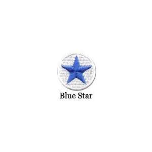  Soccer Iron on Star Patch Blue/White 10 Pack Everything 