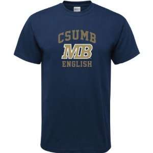  Cal State Monterey Bay Otters Navy English Arch T Shirt 