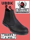 Redback Work Boots UBBK Easy Escape Soft Toe Elastic Side Black