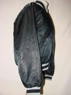 Vtg 80s Black SAN ANTONIO SPURS Satin Jacket Sz XL STARTER AUTHENTICS 