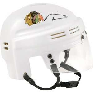  Chicago Blackhawks Autographed White Mini Helmet 