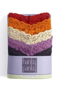 Hanky Panky Low Rise Thong (5 Pack)  
