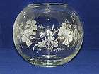 pasabahce etched glass rose bowl made in turkey one day