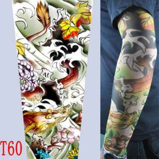 T60 Fake Tattoo Sleeves Body Arm Stockings Accessories  