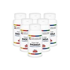 RHODIOLA   500 mg. Standardized (6 Pack)  60 Veggie Caps. Made in the 