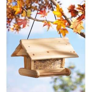    Pinewood Bird House Feeder by Collections Etc Patio, Lawn & Garden