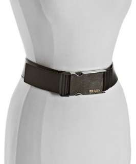 Prada black leather slip buckle belt  BLUEFLY up to 70% off designer 