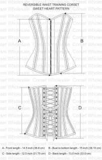   Training corset  Spiral Steel Boned Overbust Corset: CDR 17  