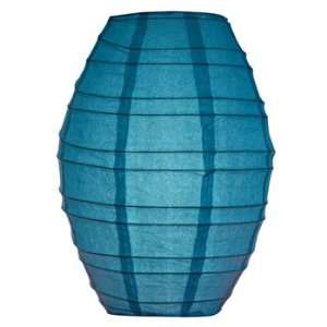  Turquoise Rice Paper Cocoon Lantern