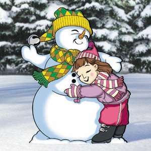  Pattern for Hugging Snowman Patio, Lawn & Garden