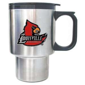 : Louisville Cardinals Stainless Travel Mug   NCAA College Athletics 
