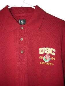 NEW Cool USC 2004 Rose Bowl Logo Golf/Polo Shirt MED  