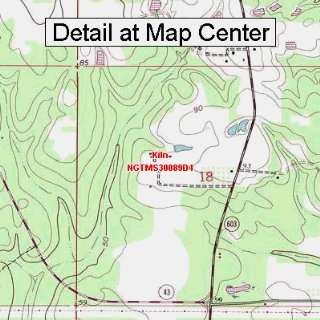  USGS Topographic Quadrangle Map   Kiln, Mississippi 