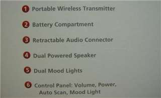 Wireless Speaker System with 4 Speakers, Indoor Outdoor, Portable, AC 