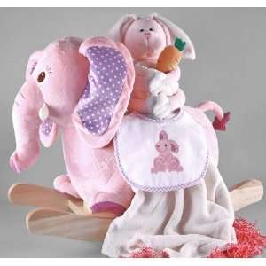  Elephant Rocking Horse Baby Gift Set for Girls: Baby