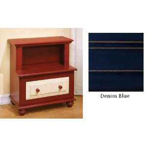   I6302   XX Treasures Nightstand Finish Denim Blue Furniture & Decor