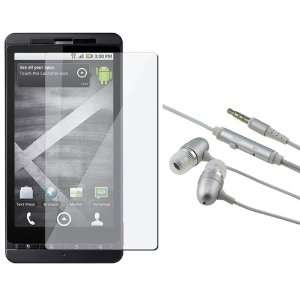  Premium Stereo Headset /w On Off switch + Screen Protector lcd guard 
