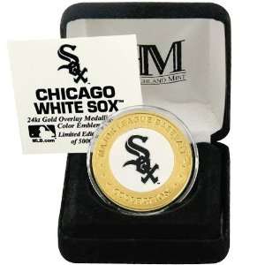  Chicago White Sox 24Kt Gold and Team Color Mint Coin 