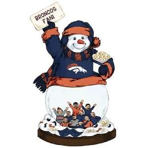  Denver Broncos NFL Stadium Snowman Figurine: Sports 