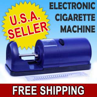 Blue Electric Cigarette Tobacco Injector Tube Rolling Machine Roll 