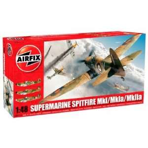    Airfix 1/48 Supermarine Spitfire Mk 1 Aircraft Kit: Toys & Games