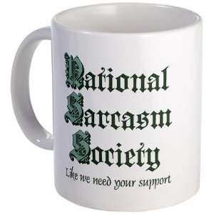  National Sarcasm Society Funny Mug by CafePress: Kitchen 