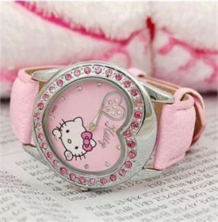   HELLOKITTY Heart Women Quartz Watch love heart Wrist Watch Ladies