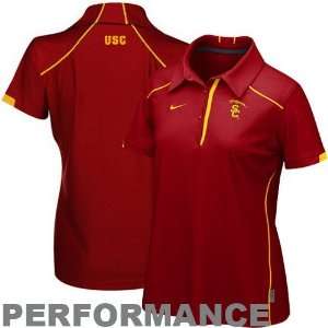 Nike USC Trojans Ladies Cardinal Kick Off Performance Polo:  